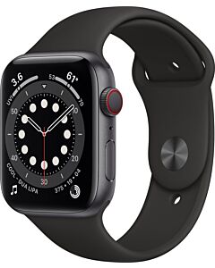 Apple Watch Series 6 Alu 44mm Black/Black GPS 4G Refurb 5*  