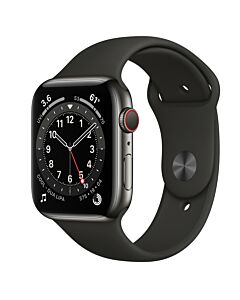 Apple Watch Series 6 Steel 44mm Black/Black GPS 4G Refurb 5*
