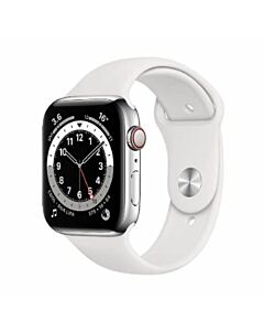 Apple Watch Series 6 Steel 44mm Silver/White GPS Refurb 5*  
