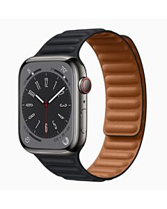 Apple Watch Series 8 Alu 45mm Black/Leather GPS 4G Refurb 4*