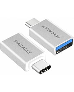Macally USB-C to USB A Fem mini adapter - 2 pack            