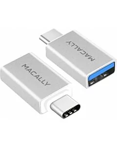 Macally USB-C to USB A Fem mini adapter - 2 pack            