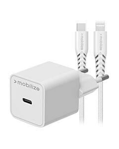 Mobilize Smart Travel Charger PD 20W + Lightning Cable 1.2m 