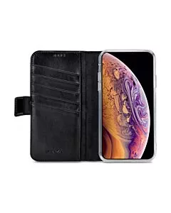 Senza Pure Leather Wallet Apple iPhone X/Xs Deep Black      